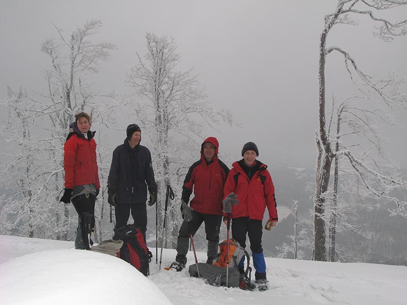 Gruppenbild auf dem hchsten Punkt des Schwarzkogels